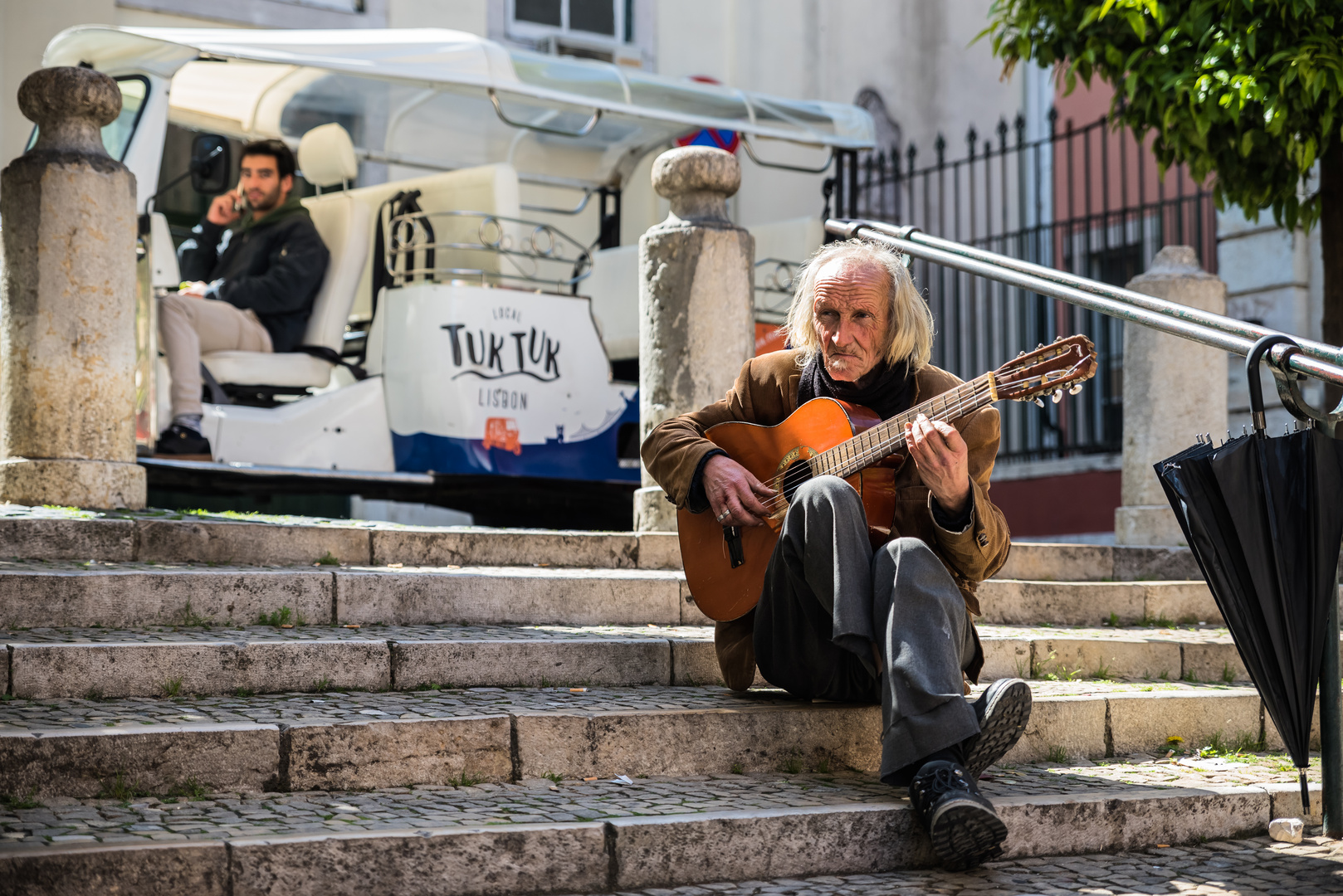Straßenmusik in Lissabon