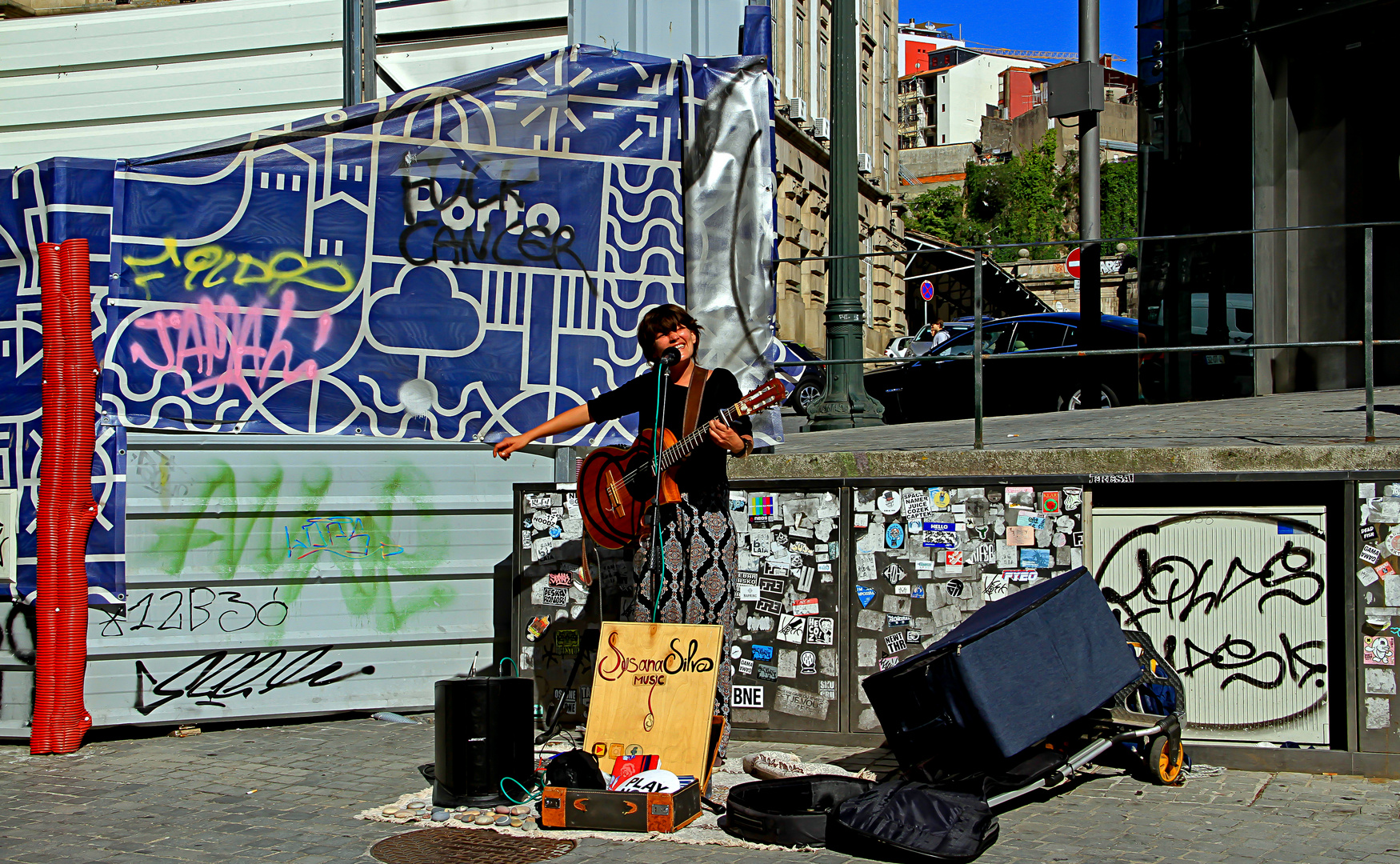 Strassenmusik in Porto