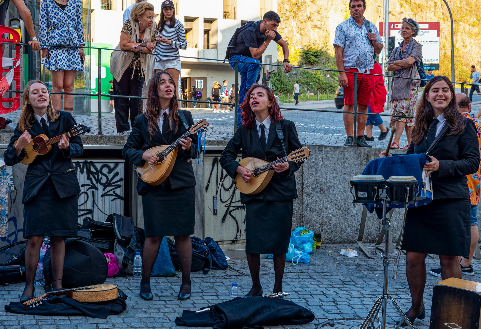 Straßenmusik in Porto