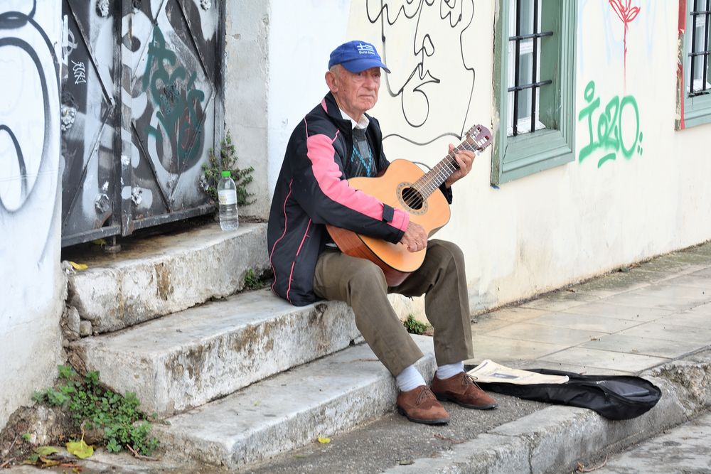 Straßenmusikant - Athen