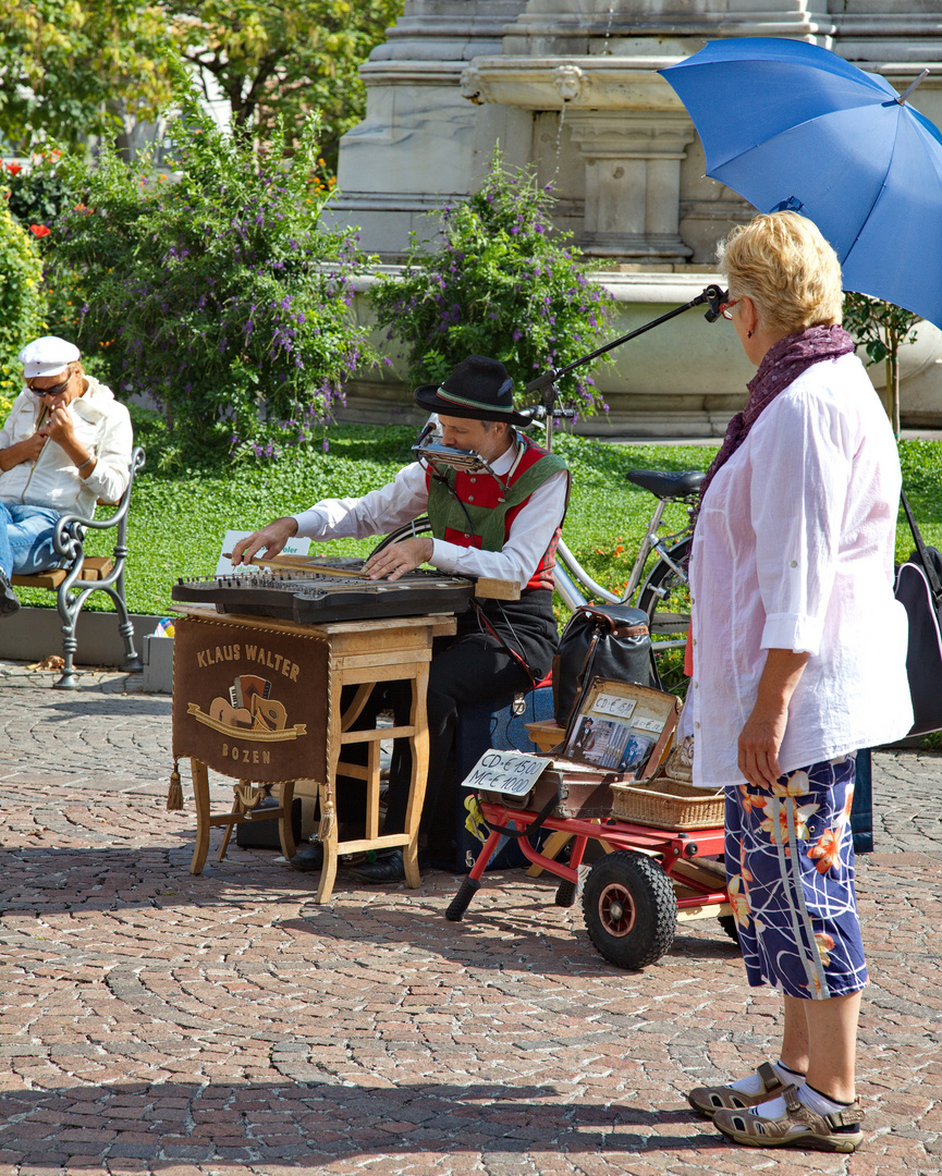 Straßenmusikant in Bozen - Südtirol