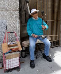 Straßenmusikant in Chinatown