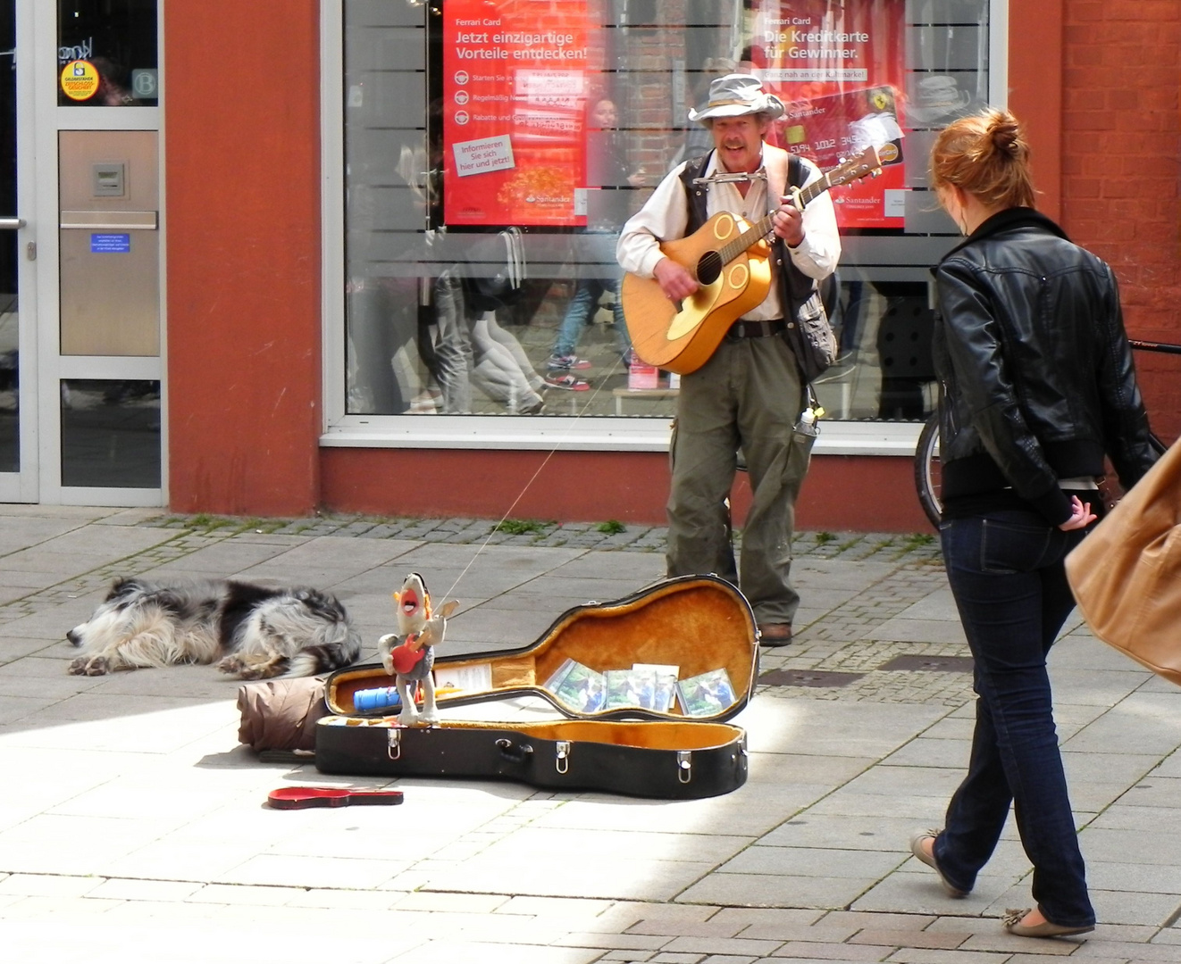 Straßenmusikant in Lüneburg