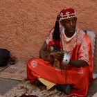 Straßenmusikant in Marrakesch, Marokko