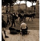 Straßenmusikant in Rom