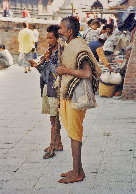 Straßenmusikanten In Kathmandu Nepal
