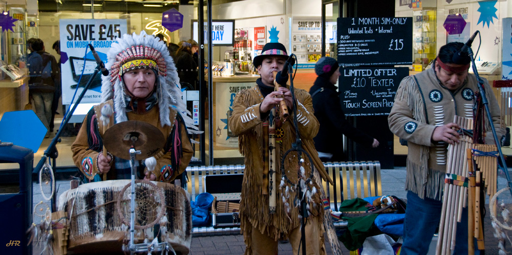 Straßenmusikanten in Kingston / England