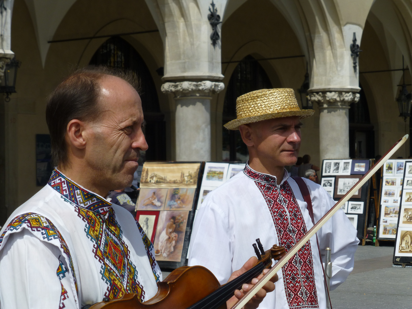 straßenmusikanten in krakow