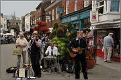 Straßenmusikanten in Salisbury