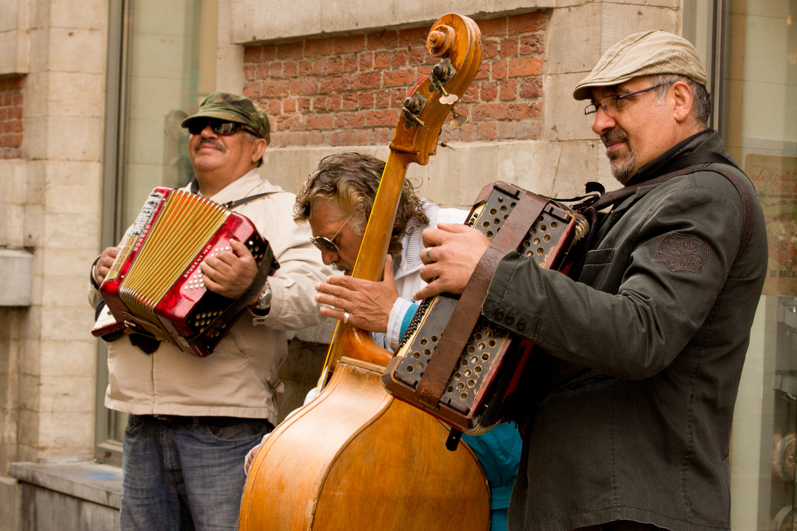 Straßenmusikanten swing in Brüssel