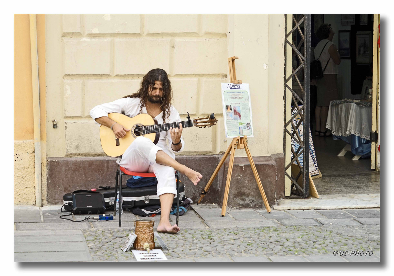 Strassenmusiker auf Sardinien
