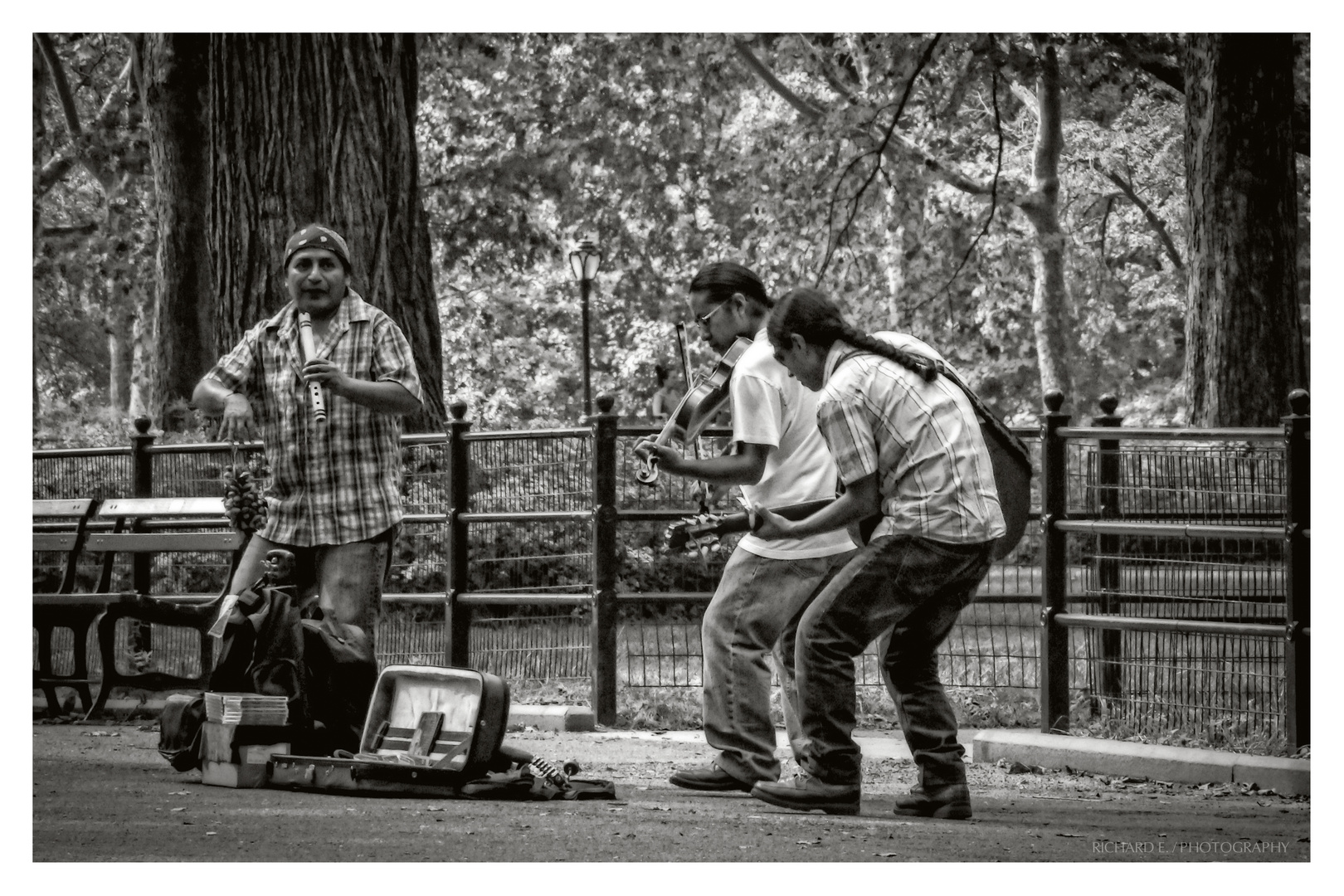 Straßenmusiker im Central Park