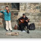 Straßenmusiker im Nicolaiviertel