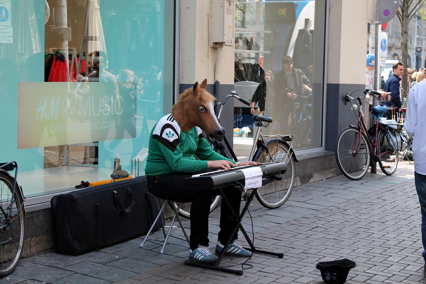 Strassenmusiker in Amsterdam