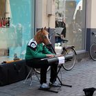 Strassenmusiker in Amsterdam