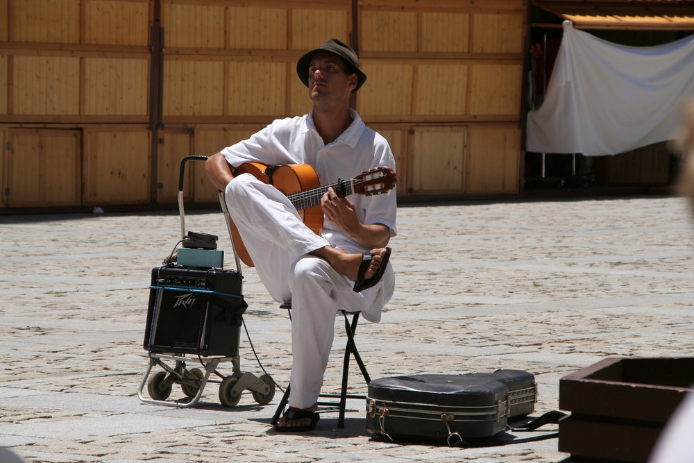 Straßenmusiker in Cadiz