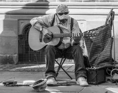 Strassenmusiker in Canterbury