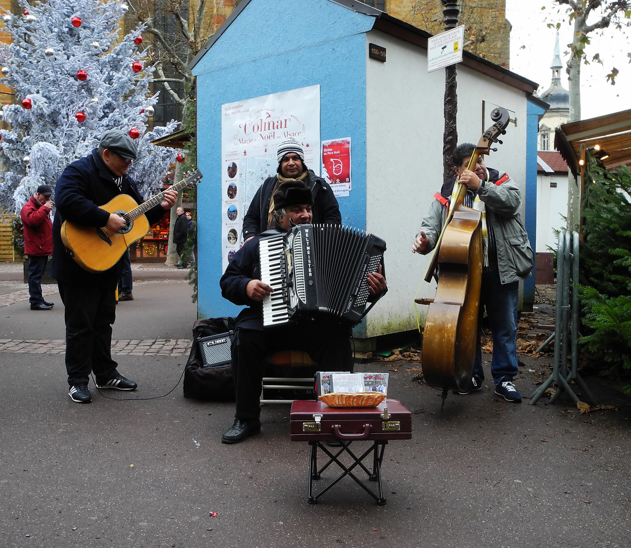 Strassenmusiker in Colmar v. 9.12.14