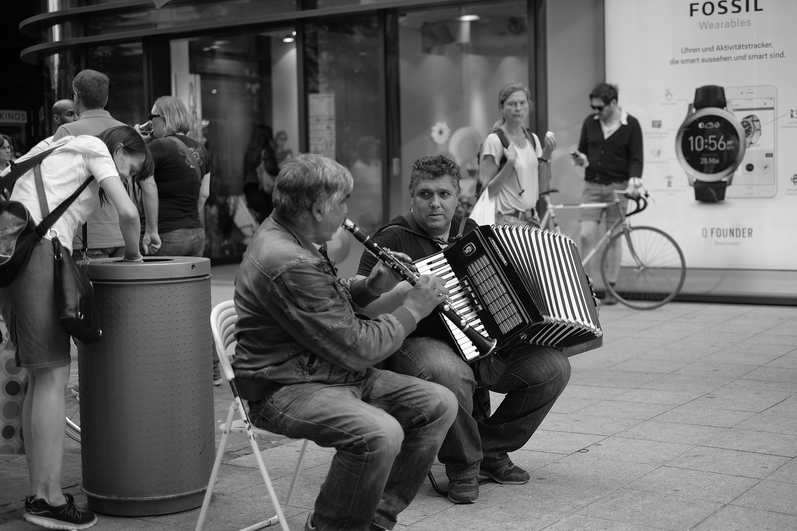 Straßenmusiker in Frankfurt