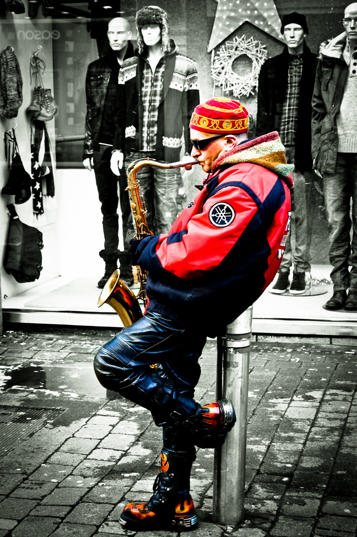 Straßenmusiker in Galway