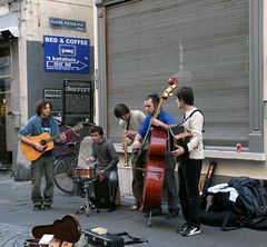 Strassenmusiker in Gent