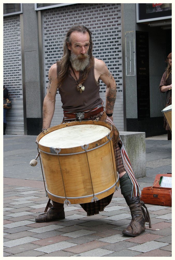 Strassenmusiker in Glasgow