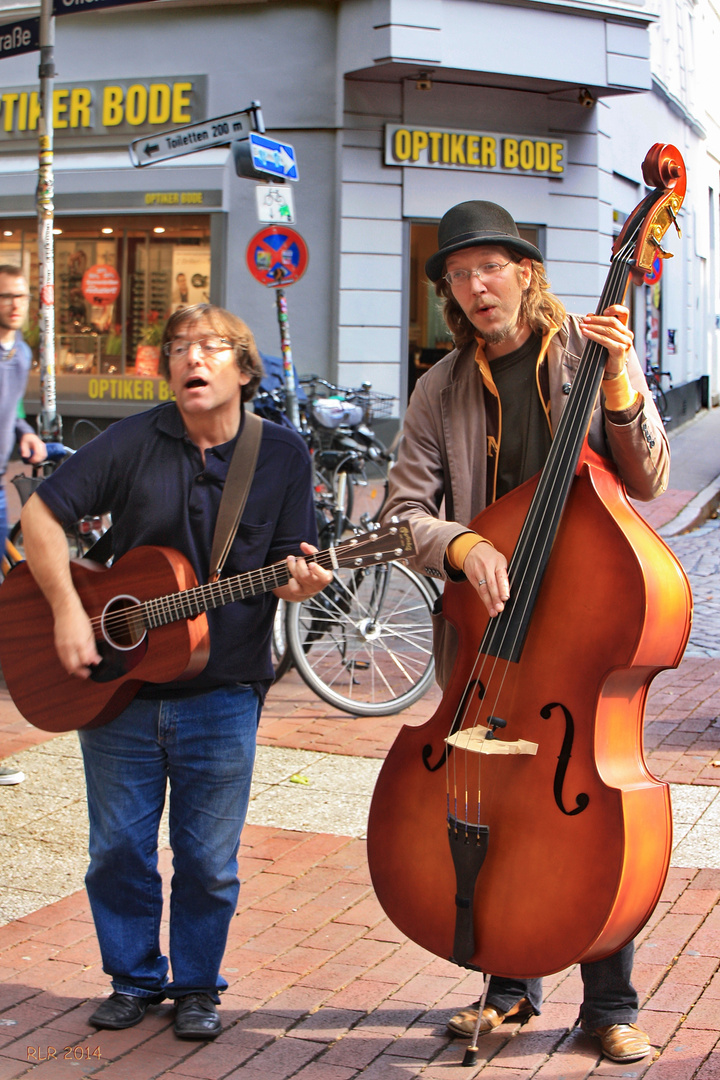 Straßenmusiker in Hamburg