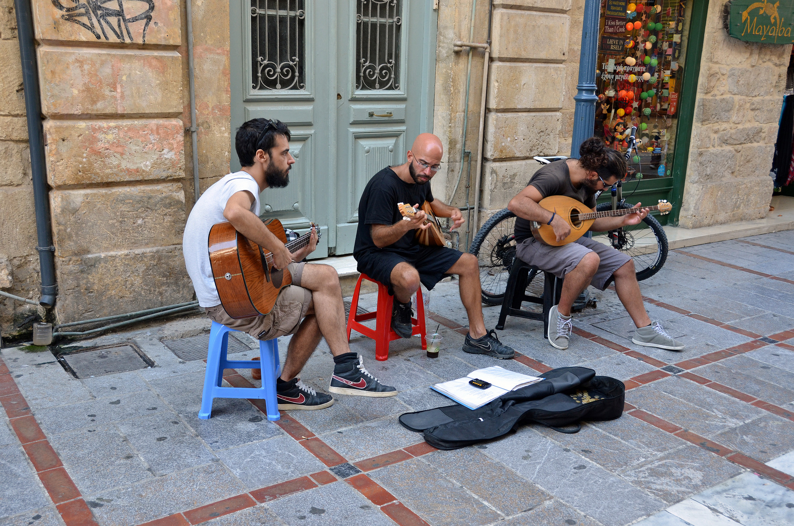 Straßenmusiker in Heraklion