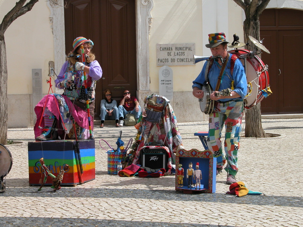 Strassenmusiker in Lagos/Algarve