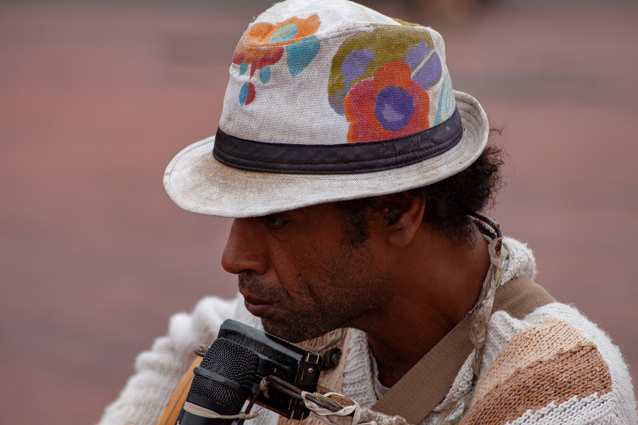Straßenmusiker in Marrakesch