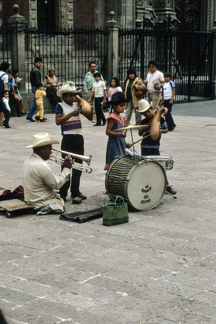 Straßenmusiker in Mexico-Stadt