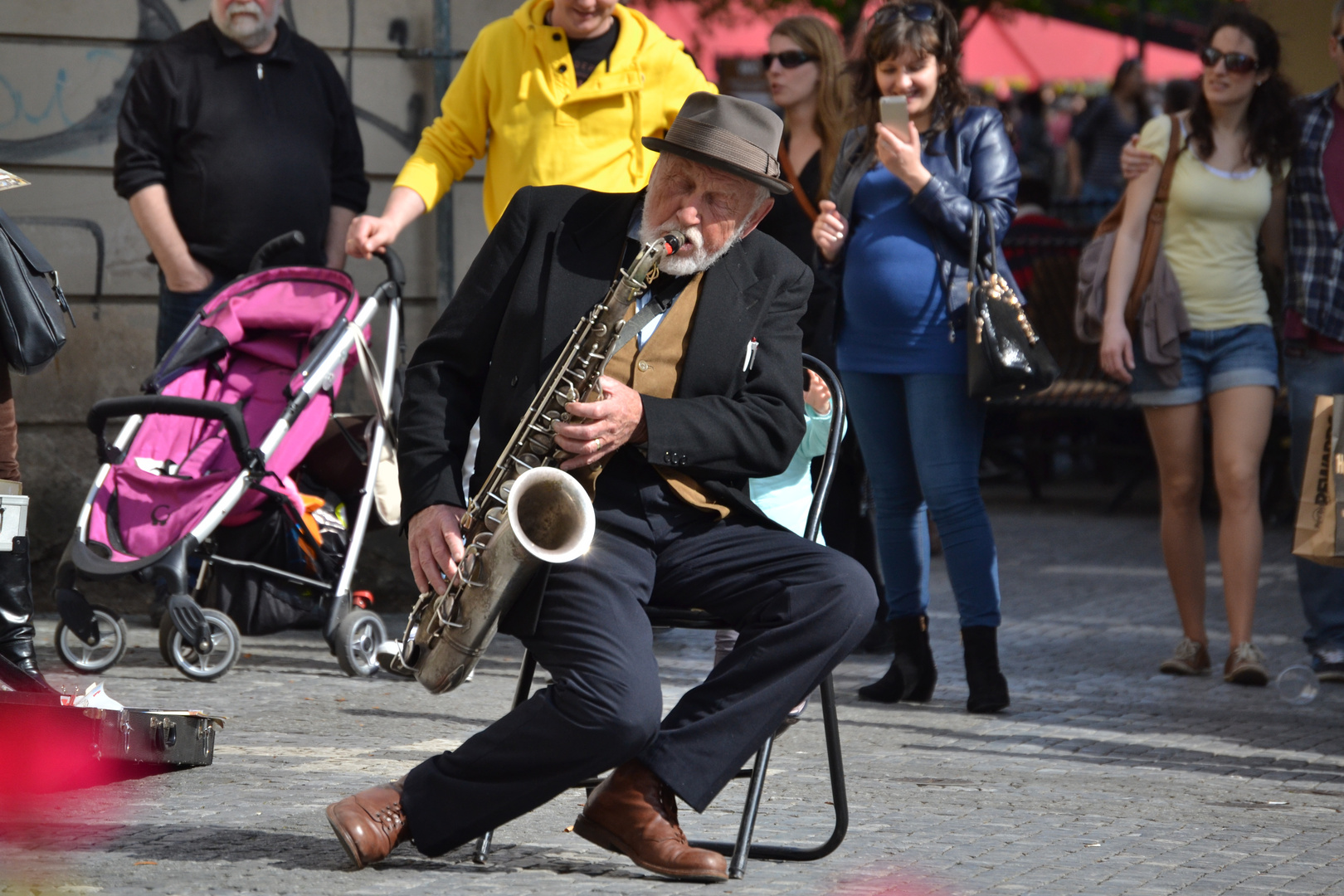 Straßenmusiker in Prag