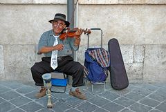 Strassenmusiker in Rom