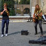 Straßenmusiker in Rom