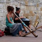 Straßenmusiker in San Gimignano