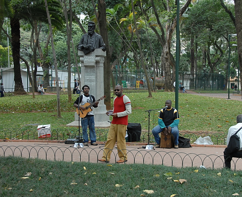 Strassenmusiker in Sao Paulo