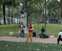 Strassenmusiker in Sao Paulo