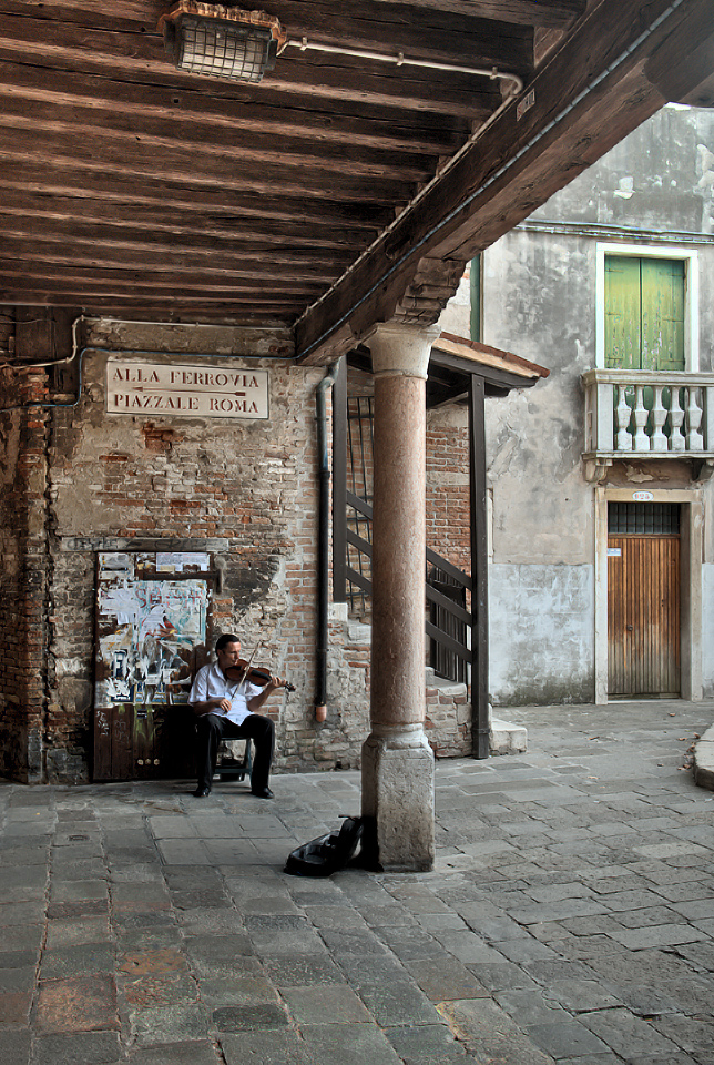 Strassenmusiker in Venedig