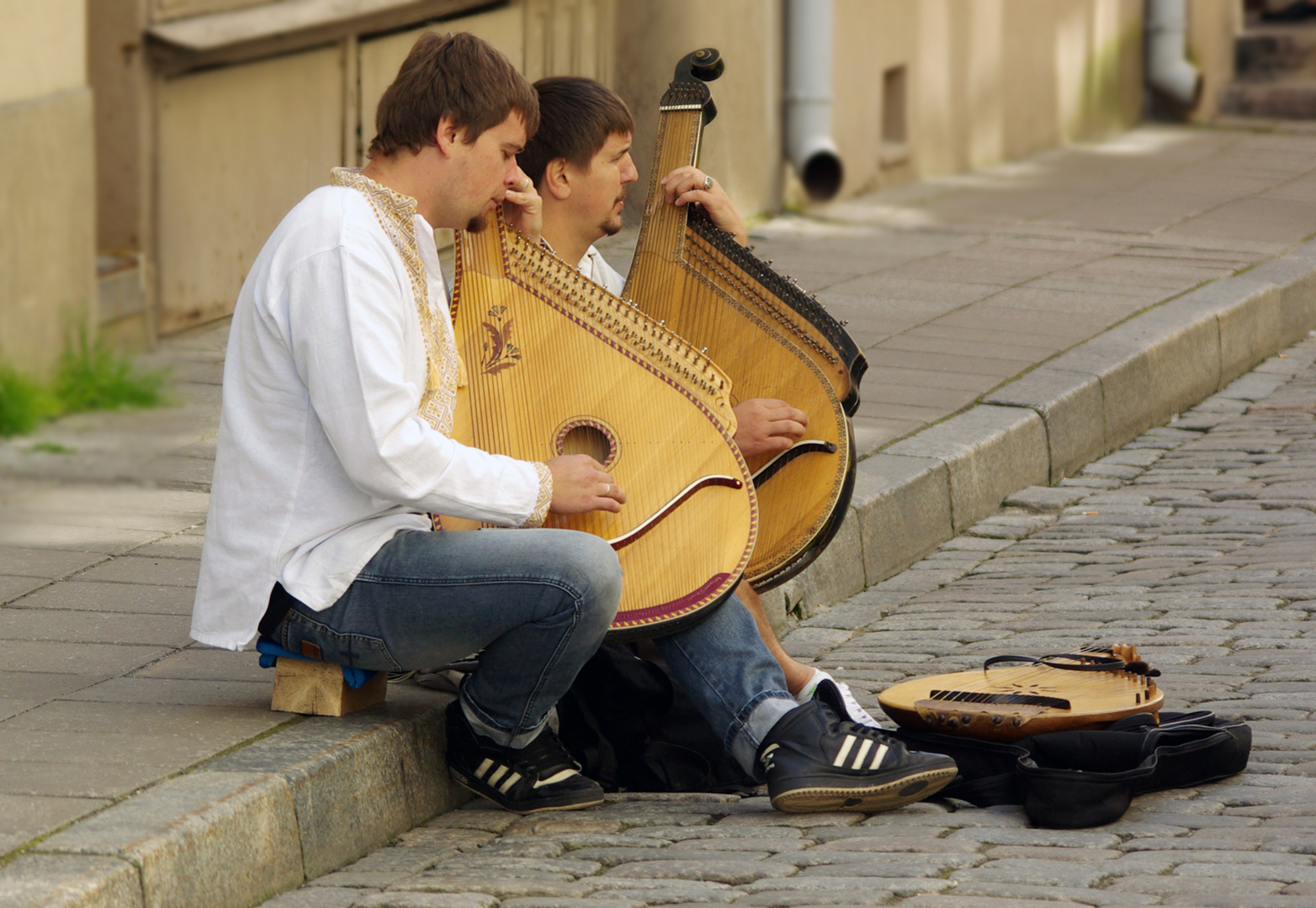 Straßenmusiker inTallinn.....