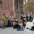 Strassenmusiker vor dem Straßburger Münster