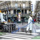 Straßenreinigung in Paris 