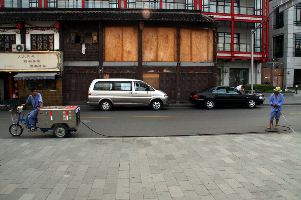 Strassenreinigung - Teamwork