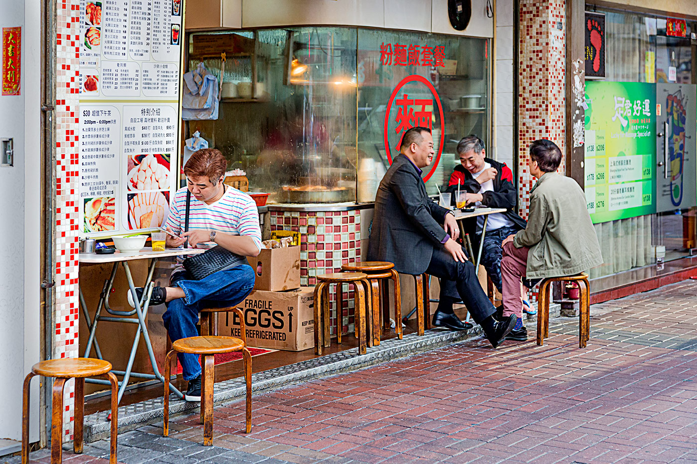 Straßenrestaurant in Hongkong