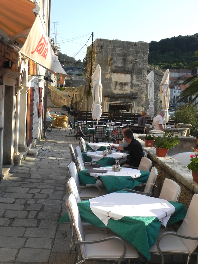 Strassenrestaurant in Korcula