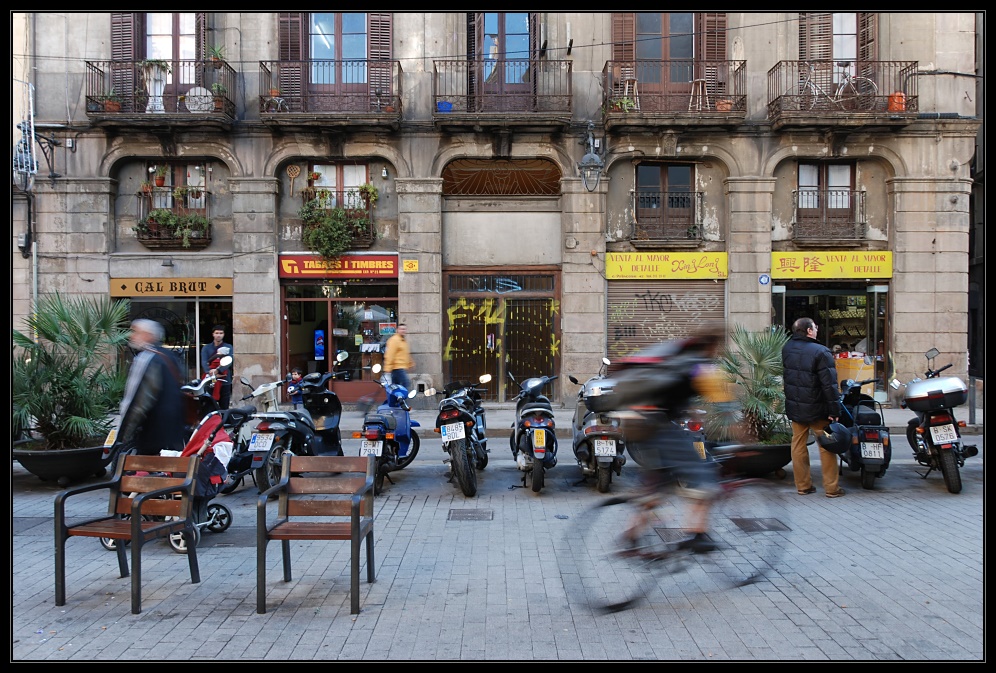 Straßenscene Barcelona