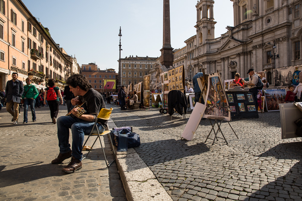 Strassenscene in Rom I