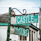 Straßenschild in Belize City