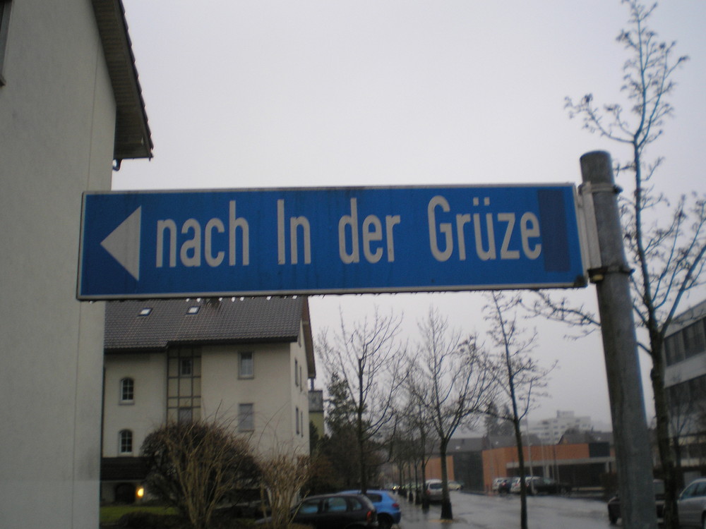 Strassenschild in Dübendorf