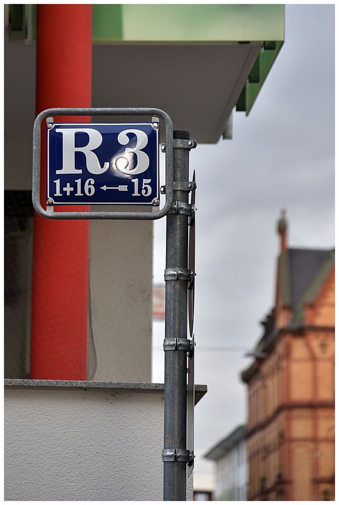 Straßenschild in Mannheim