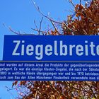 Straßenschild in Polling bei der Alten Ziegelei